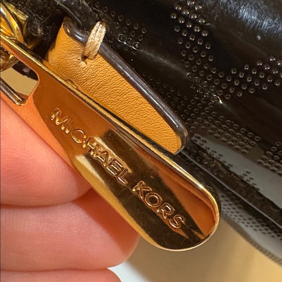 Michael Kors Black and Tan Tote Bag 9"x12" - Picture 8 of 17